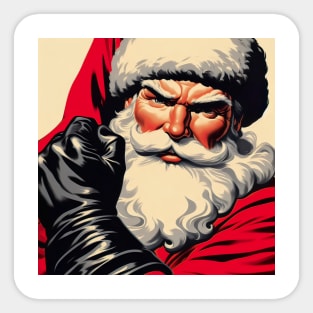 Santa Daddy, Leather Man Sticker